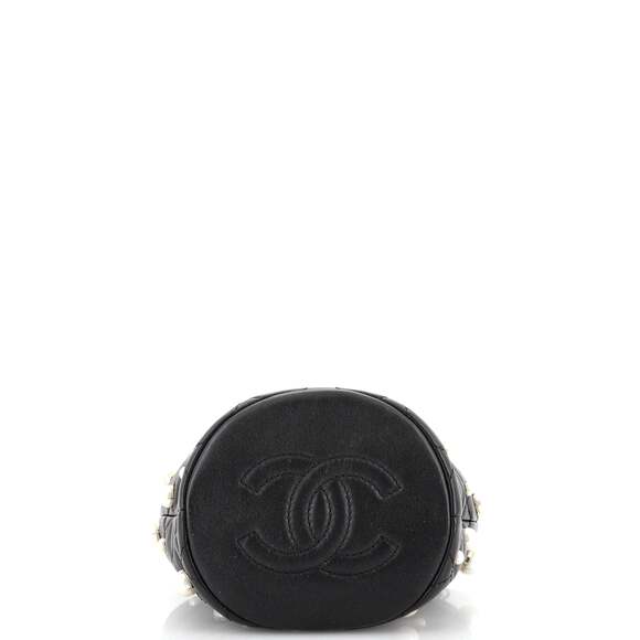 Chanel Drawstring Round Bucket Bag #149744C23B - Picture 6 of 9